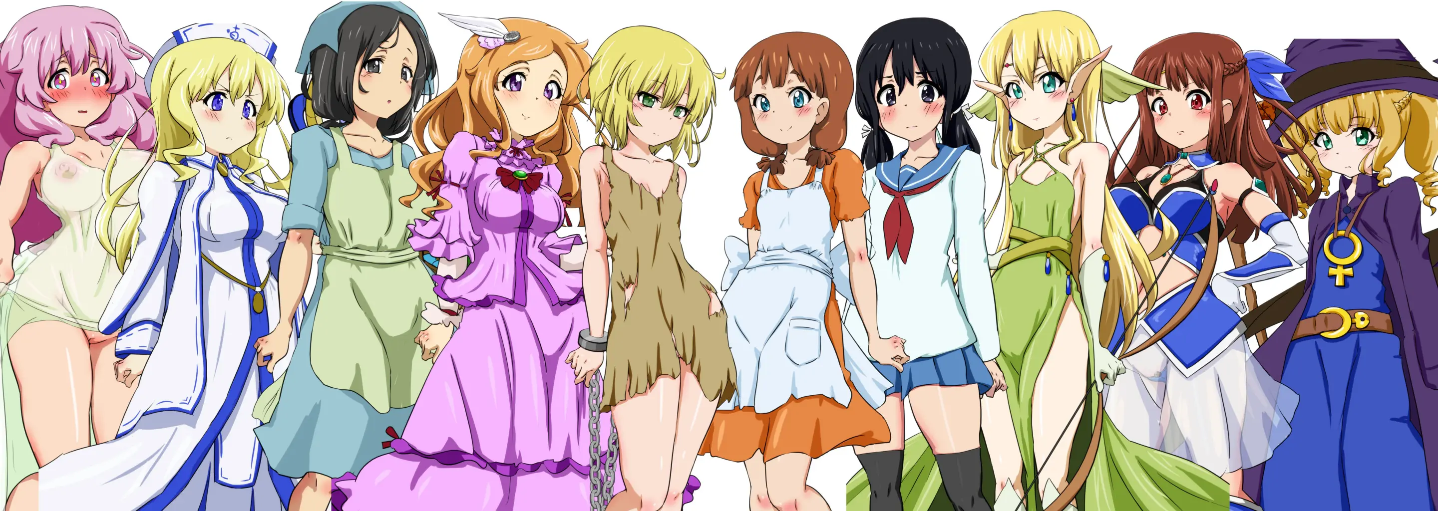 Goblin Ni Tenshou Shita Boku Wa Onna Ni Tanetsuke Shite Haramasete Umasete Daihanshoku Suru Koto Ni Shimashita. -Onna 10 Nin Haramase Kiroku-